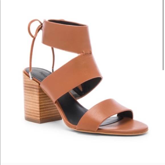 Rebecca Minkoff Shoes - Rebecca Minkoff Christy Leather Block Tie Heels, 5